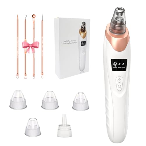 2026 Blackhead Remover Pore Vacuum,Facial Pore Cleaner-5 Suction Power,5 Probes,USB Rechargeable...
