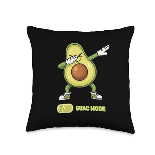 Dabbing Avocado Guac Mode Funny Vegan Keto Food Lover Throw