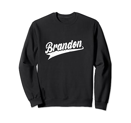 70s Retro Nombre Brandon Sudadera