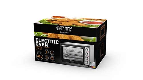 Adler Mini Oven met Capaciteit van 45 liter en 2000 W Power CR 111, Zilver, Grijs - Afbeelding 8