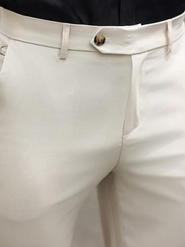 mens dress pants Men Solid Slant Pocket Suit Pants4