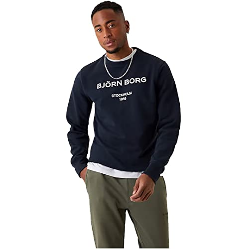 Bjorn Borg Men's Borg Crew Sweatshirt, Crewneck Sweatshirt Men