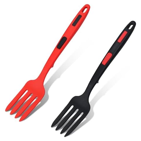 2pcs XIHIRCD Silicone Cooking Forks Set Cover