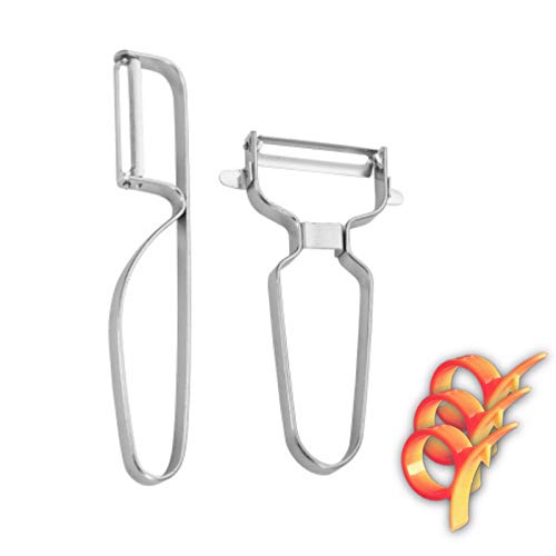 Vegetable PeelerPeelerPremium Stainless Steel Peeler KitchenwareApple PeelerPotatoe Peeler-Dishwasher SafeCooking&Kitchen Gadget2 Pcs