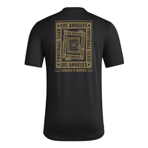 adidas Men's Los Angeles FC Local Warp Pre-Game Short Sleeve T-Shirt2
