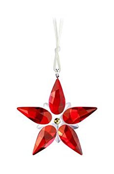 SWAROVSKI Crystal Poinsettia Ornament Small