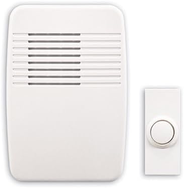 Heath/Zenith SL-7366-02 Wireless Plug-In Door Chime Kit with Molded Plastic Cover, White