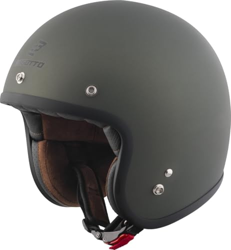 Bogotto H541 Solid Casco Jet, Verde Opaco, L