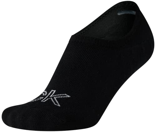 Calvin Klein Women's Socks - Comfort Cuff Sneaker Liner (6 Pack), Size 4-10, Black Logo 6