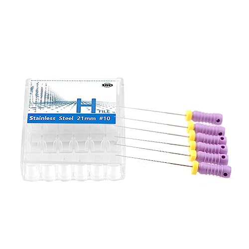 Xux 6Pcs/Pack Endo H-File 21Mm/25Mm Hand Use Stainless Steel Endodontic Files #10 Endo Rotary Files thumb #7