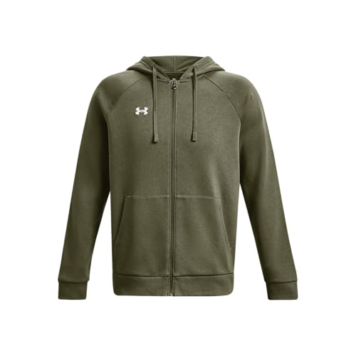 Under Armour Herren Rival Fleece Zip Hoodie Grün XXL – Ansicht 1