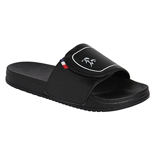 Image of PERY-PAO Mens Stylish Sliders Grey, Sky Blue, Black, White, peach, Neon Green, Olive Green Boys Slippers