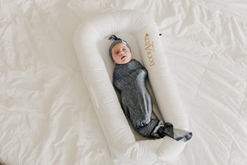 Image of Copper Pearl Swaddle Blankets for Newborns | Soft Stretchy Receiving Blankets for Boys and Girls | Large 46 x 46 Inch Baby Blankets | Lightweight and Breathable Swaddles | Slate