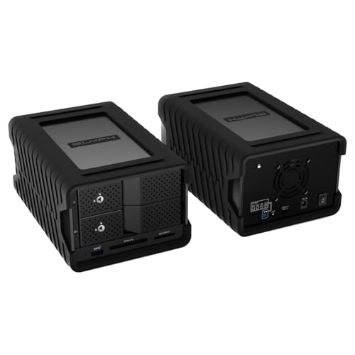 Image of Glyph Technologies Blackbox PRO RAID 16TB (2x8TB) 2-Bay USB-C 3.2 Gen 2 RAID Array, Black