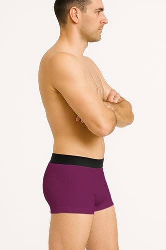 Image of HK47 Men Underwear Pack, Ice Silk Stretchable Breathable Trunks, Regular Fit Men's Brief, Anti Bacterial Quick Dry Innerwear for Men