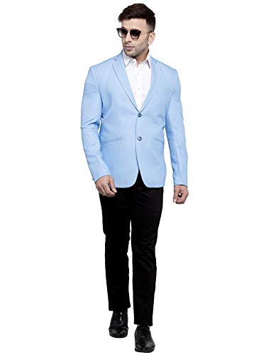 Image of WINTAGE Men's Polyester Cotton Festive and Casual Blazer Coat Jacket