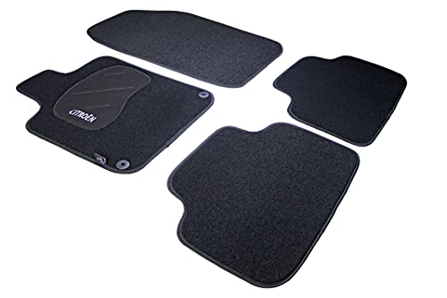 Juego de Alfombras de Moqueta a Medida Premium Negro para Citroen C5 + Break de 2001 a 2008 Cover