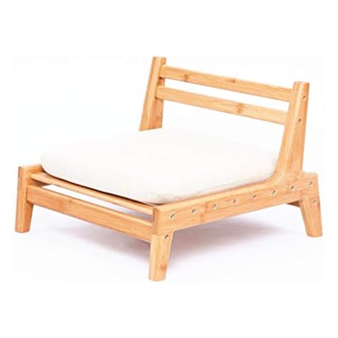 HUAWELL Seat Chair Detachable with Screws Japanese Balcony Chair with Cushion Accent Furniture Easy to Cary for Living Room Cover