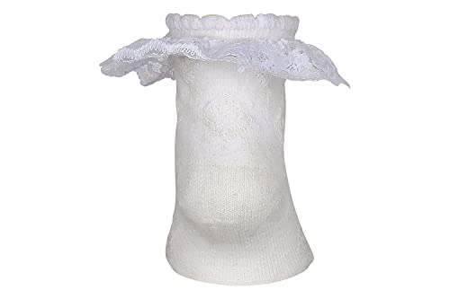 Girl's Ankle Length Cotton Socks Color White (Pack of 3) SIZE : 3 TO 6 MONTH3