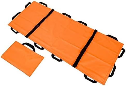 Lightweight Portable Folding Stretcher - Waterproof Emerncy Stretcher with 12 Handles for Hospitals, Sports, Ambulance, and Disabili Care - First Aid Equint,