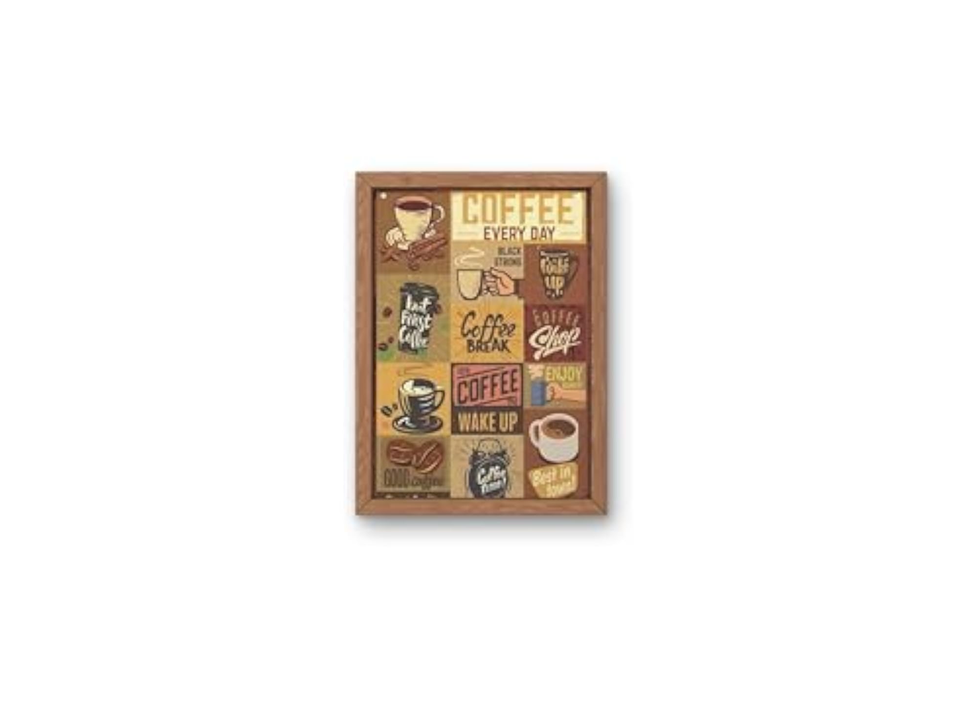 Premium Coffee Quote Wall Art Frames, Stylish Home Decor