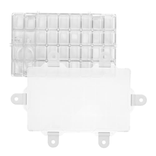 Gadpiparty 36Grid Transparent Reusable Watercolor Mixing Box Empty Pigment Tray for Easy Painting and Storage Plastic Paint Box for Artists Convenient and Paint Palette