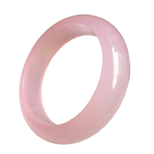 qczoyp Jade Bangle Bracelet for Women: Lavender Jadeite Jade Bracelet 58mm-62mm, Good Luck Gifts, Natural JadeHandmade Bracelets (Pink, 2.4-inch (60-61mm))