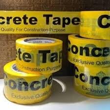 Concreate Yellow Tape 3inch width,30 Meter Length (pack of 3)