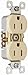 PASS & SEYMOUR 3232TRICP8 IVORY TAMPER RESISTANT GROUNDED DUPLEX OUTLET 15AMP PK/10