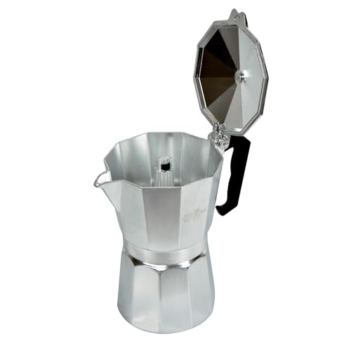 Image of THE BEAN CO Classic Moka Pot | Premium Aluminium | Stovetop | Espresso Coffee Maker (150 ml, Silver)