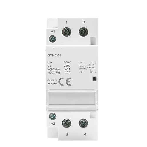 Contacteur modulaire 2P 40A 2NC pour rail DIN en 220V 230V automatique