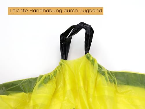 20 Rollen Gelbe Säcke im Karton (260 Stück), Wertstoffsack mit 90 Liter, 13 Säcke pro Rolle, mit praktischem Zugband, 15µ Materialstärke