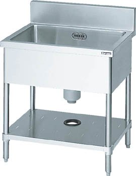 Amazon | マルゼン 一槽シンク750×600×800（ホース付