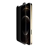 Belkin iPhone 12 Pro Max Screen Protector TemperedGlass Privacy Antimicrobial-Treated, Clear (OVA031zz)