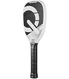 Pickleball Training Paddle – USAPA Approved | 360° Thermoformed | T700 Carbon Fiber | High-Spin Grit Coating | Ultra-Strong Power & Spin for Consistent Training，Extra Long Handle, 16mm Core, White
