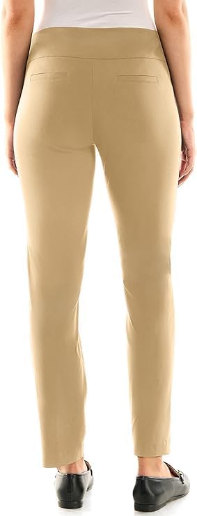 Zac & Rachel Womens Millennium Fabric Pull-on Slim Leg Pant - Image 4