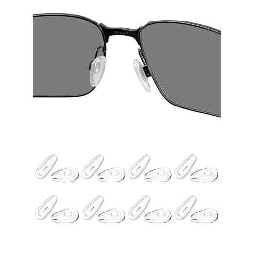 HILEEN 8 pares de almofadas de nariz de substituição para Oakley Socket 5.5 OX3218|Socket 5.0 OX3217|Socket Ti OX5019|Placa de aço OX3222|Contrail OO4147|Lizard OX5113 OX5120 Óculos de sol | Óculos de