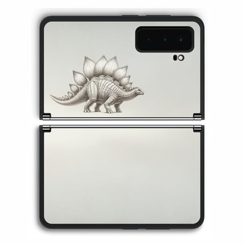 ClearView Surface Duo 2�p �v�����g �w�� �ی� �t�B���� ���{�� �����V���[�Y �X�e�S�T�E���X stegosaurus