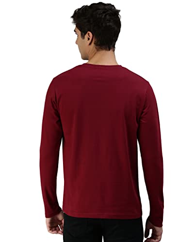 Image of Veirdo Pure Cotton Full Sleeves Round Neck Cool & Stylish Graphic Printed T-Shirt for Men & Boys