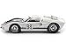 1966 Ford GT-40 MK 2#98 White 1/18 by Shelby Collectibles SC415