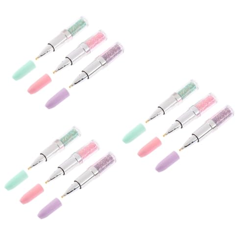 NUOBESTY 3 Series Bolígrafo Con Punta De Lápiz Labial Bolígrafo Para Pintar Con Bolígrafo Perforador Para Bricolaje Bolígrafo Con De Imitación Para 3 piezas*3
