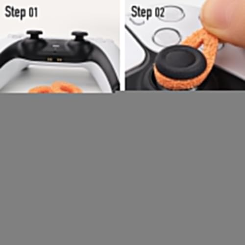 Image of MOLOPPO 8 PCS Precision Rings Kit for PS4, for PS5, for Xbox-Orange | for PS5 Accessories, for Xbox Accessories, Gaming Controller Enhancer