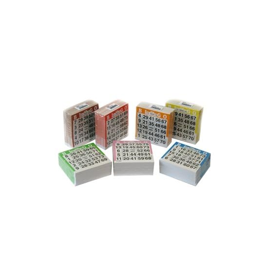 Bingokarten 10500 Blatt (7x 1500 Stück) Mega Pack