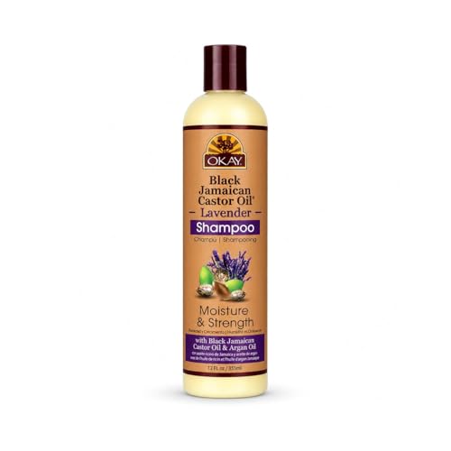 Shampoing Castor Oil Lavande OKAY 355ml répare les cheveux abîmés