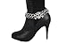 TFJ Women Anklet Fashion Jewelry Bling Boot Bracelet Silver Metal Chains Skeleton Skull Charm Pirate Bones