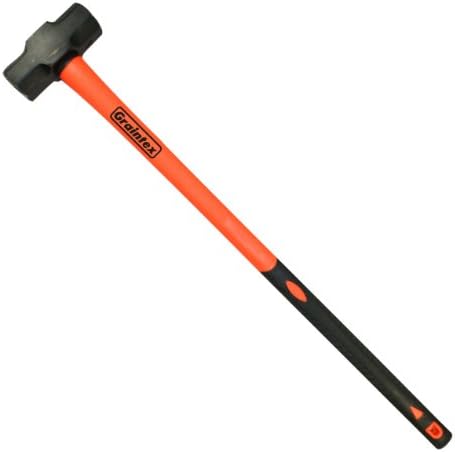 Graintex SH1608 Sledge Hammer 8 Lb, 36-Inch Fiberglass Handle