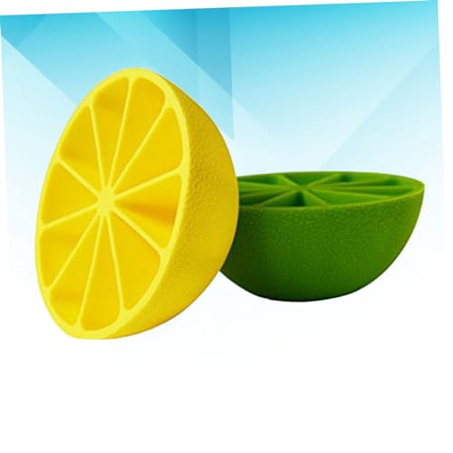 2 piezas cubiteras de silicona forma limón miniatura 7