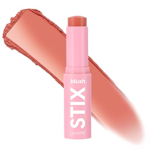 ColourPop Blush Stix - Cream Blush Stick with Dewy, Glowy Finish - Buildable, Blendable, Hydrating - Lightweight Vegan Makeup for Cheeks - New Formula - 25/8, Warm Nude (0.28 oz)