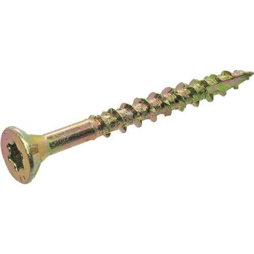 Image of Grip-Rite 114GCS1#8 x 1-3 /4 inch, T25 Star Drive Gold Construction Wood Screw, 5lb Box