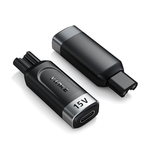 Yinke 15V Type-C Fiches HQ8505 Chargeur Remplacement pour Tondeuse Barbe Electriques Homme Rasoir pour O Blade QP6530/QP6520/QP6510, Même Vitesse, Taille...